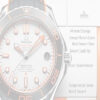 44.1mm Orange Omega Planet Ocean Bezel Insert