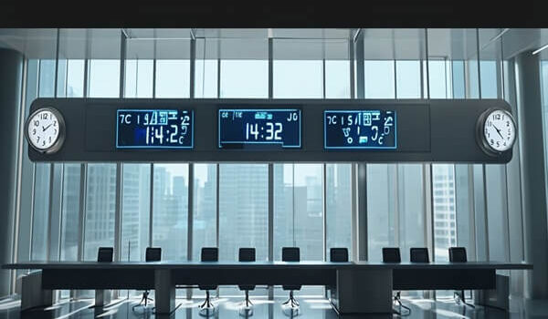 Digital Clocks Fentress Airport